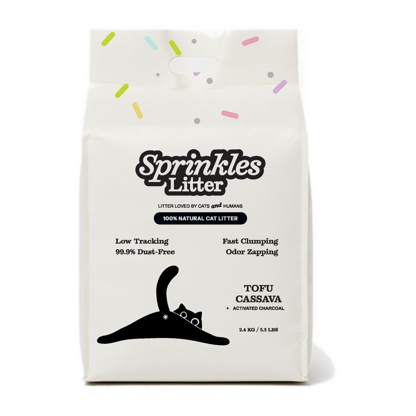 Sprinkles Litter tofu cassava cat litter bag front