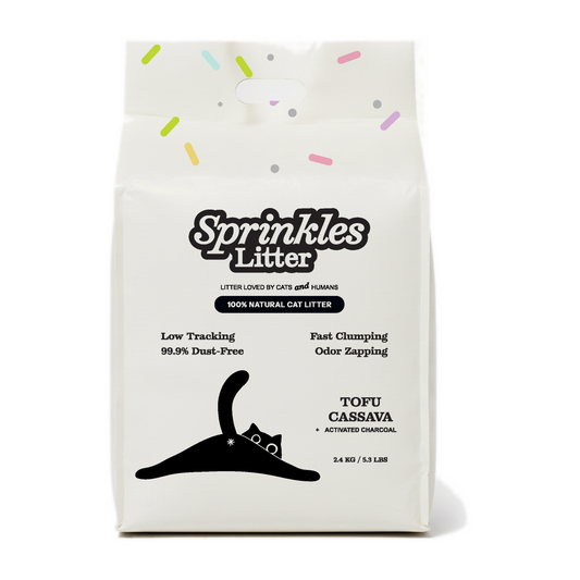 Sprinkles Litter tofu cassava cat litter bag front